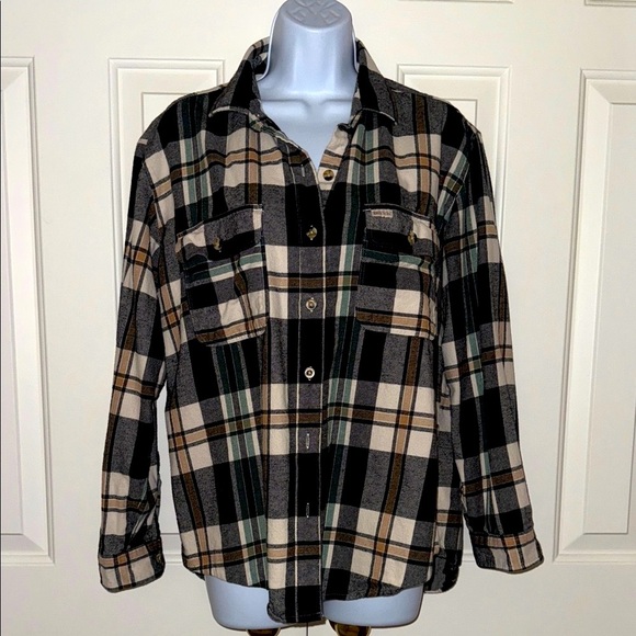 BRIXTON WOMENS Plaid Button-Up Shirt - Picture 1 of 10